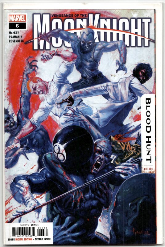 Vengeance of the Moon Knight #6 (Marvel Comics, 2024), raw, ungraded comic book — front cover