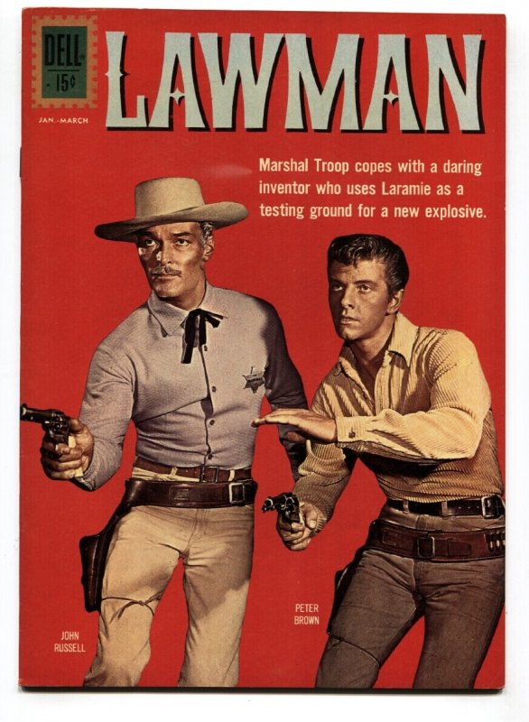 Lawman #10 (Dell Comics, 1961), raw comic book in VF- condition — front cover
