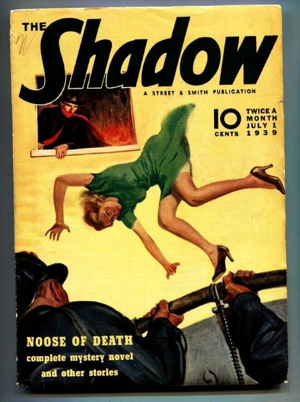 Shadow 1939 Pulp Magazine JUL 1-Street AND Smith Vg/fn (1939), raw, ungraded comic book — front cover