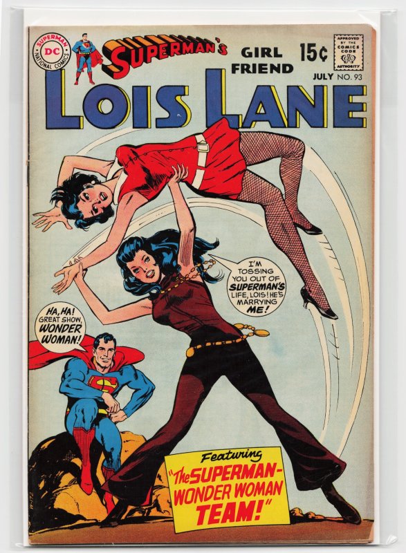 Superman's Girl Friend, Lois Lane #93 (DC Comics, 1969), raw, ungraded comic book — front cover