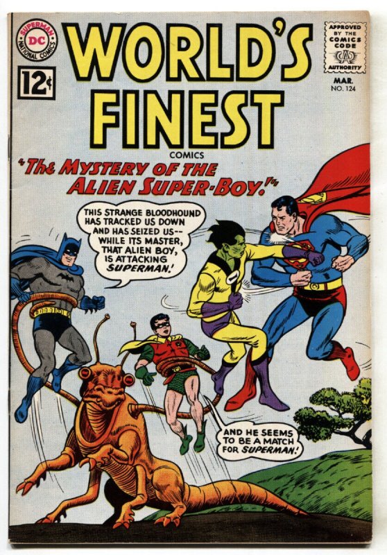 World's Finest #124 (DC Comics, 1961), raw comic book in VF- condition — front cover