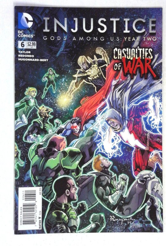 Injustice: Gods Among Us Year Two #6 (DC Comics, 2014), raw comic book in NM- condition — front cover