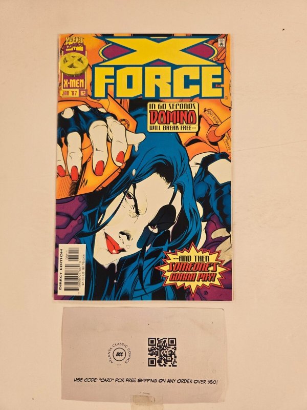 X-Force #62 (Marvel Comics, 1997), raw comic book in NM condition — front cover