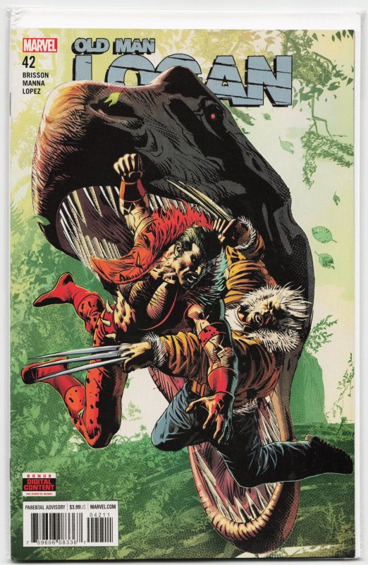 Old Man Logan #42 (Marvel Comics, 2018), raw, ungraded comic book — front cover