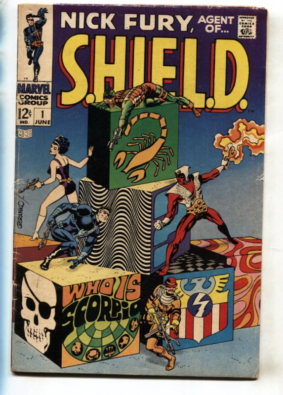 Nick Fury, Agent of SHIELD #1 (Marvel Comics, 1968), raw comic book in VG condition — front cover