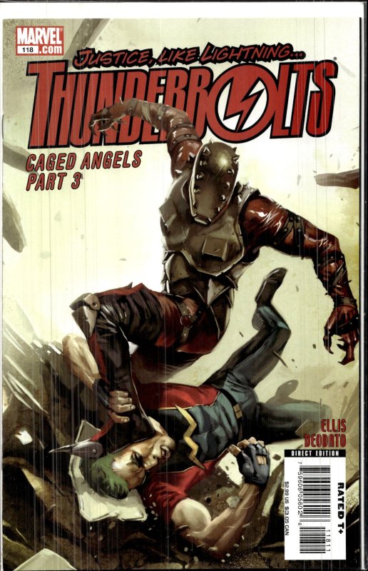 Thunderbolts #118 (Marvel Comics, 2008), raw, ungraded comic book — front cover