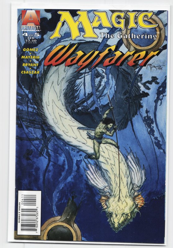 Magic: The Gathering Wayfarer #4 (1996), raw, ungraded comic book — front cover