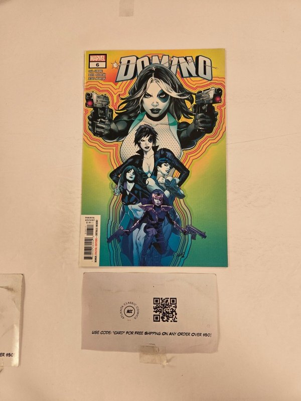 Domino #6 (Marvel Comics), raw comic book in NM condition — front cover