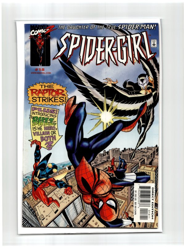Spider-Girl #18 (Marvel Comics, 2000), raw, ungraded comic book — front cover