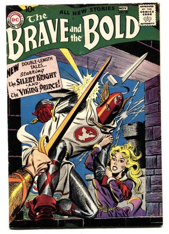 The Brave and the Bold #20 (DC Comics, 1958), raw, ungraded comic book — front cover