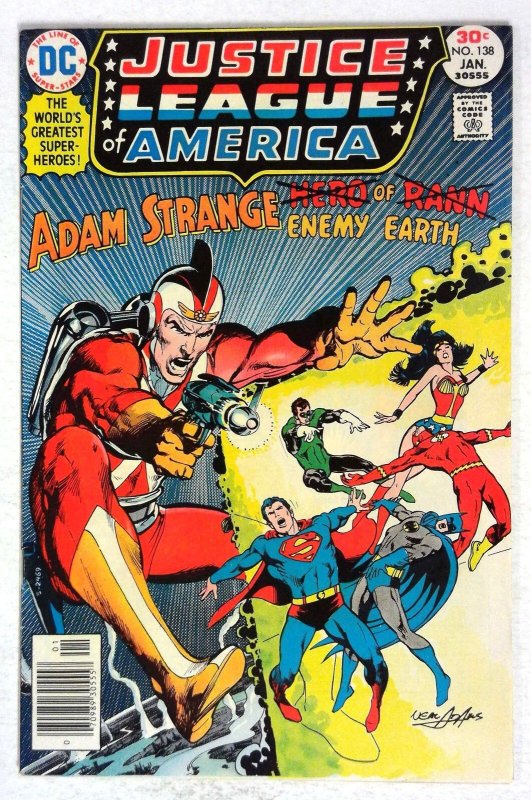 Justice League of America #138 (DC Comics), raw, ungraded comic book — front cover