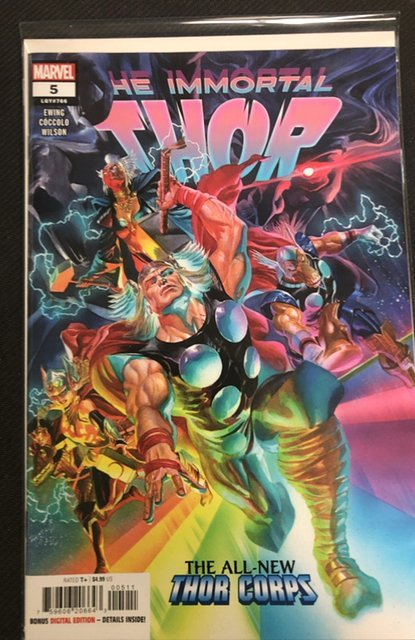 The Immortal Thor #5 (Marvel Comics, 2024), raw, ungraded comic book — front cover