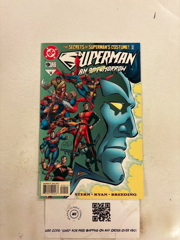 Superman the Man of Tomorrow #9 (DC Comics, 1997), raw comic book in NM condition — front cover