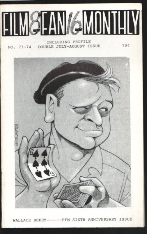 Film Fan Monthly #73, raw comic book in VF condition — front cover