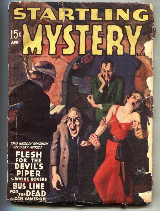 Startling Mystery #2 (1940), raw, ungraded comic book — front cover