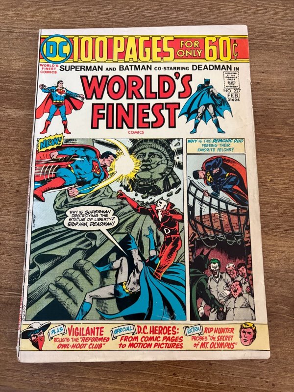 World's Finest Comics #227 (DC Comics), raw comic book in FN condition — front cover