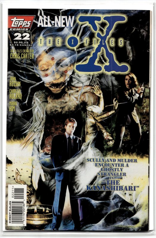 The X-Files #22 (Topps Comics, 1996), raw, ungraded comic book — front cover