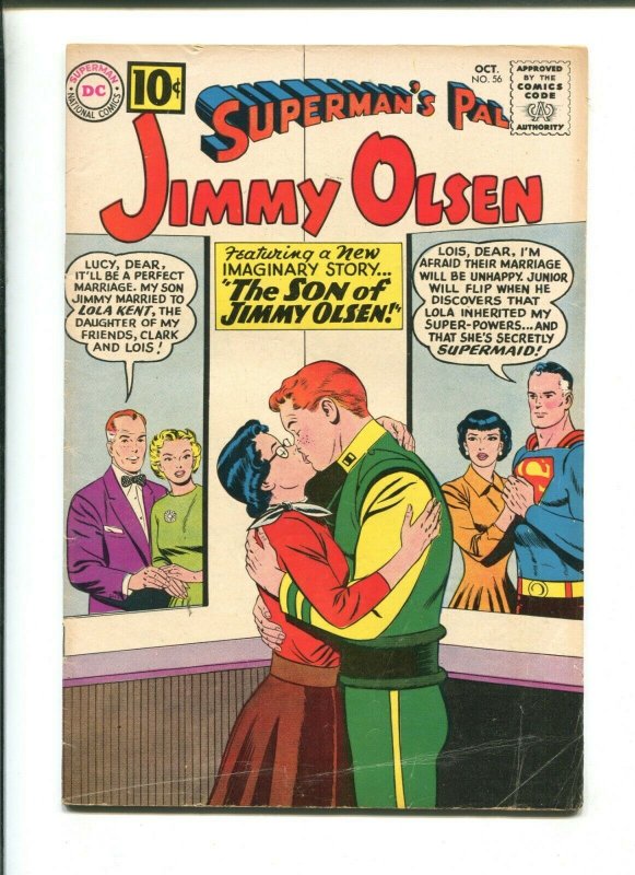Supermans Pal Jimmy Olsen #56 (DC Comics, 1961), raw comic book in 4.0 condition — front cover