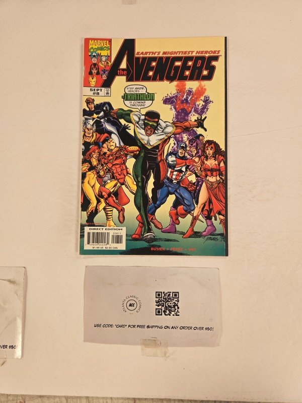 Avengers #8 (Marvel Comics), raw comic book in NM condition — front cover
