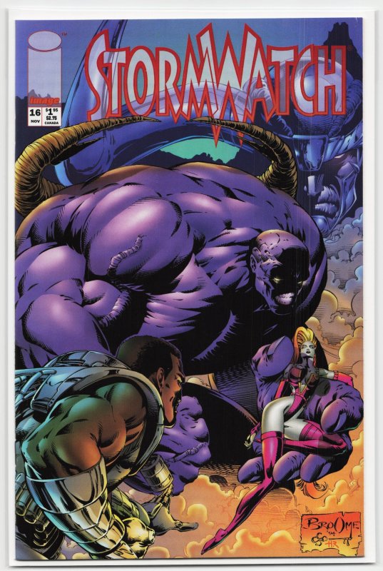 Stormwatch #16 (1994), raw, ungraded comic book — front cover