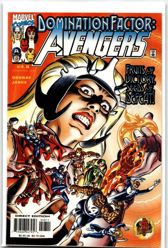 Domination Factor: Avengers #4.8 (Marvel Comics, 2000), raw, ungraded comic book — front cover