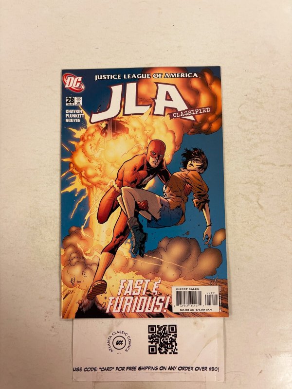 JLA Clazsified #28 (DC Comics), raw comic book in NM condition — front cover