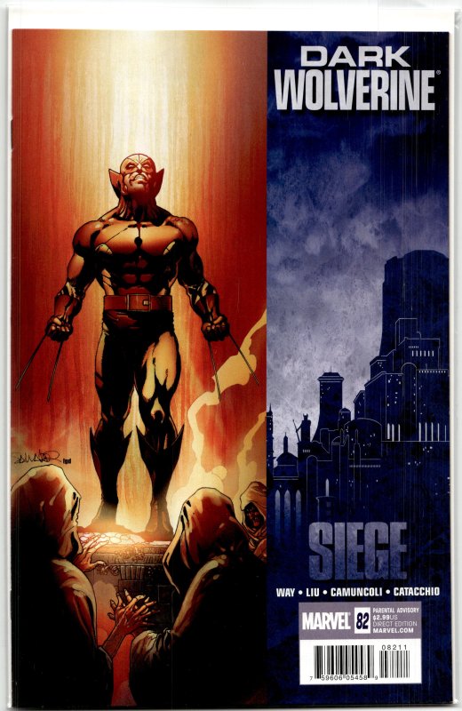 Dark Wolverine #82 (Marvel Comics, 2010), raw, ungraded comic book — front cover