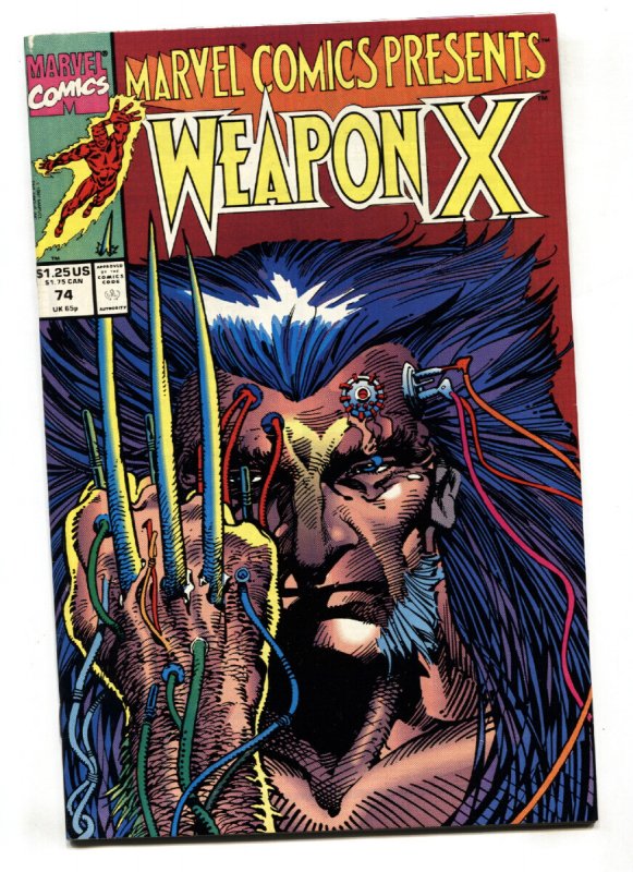 Presents #74 (Marvel Comics, 1991), raw comic book in FN/VF condition — front cover
