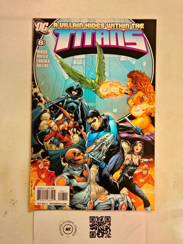 Titans #8 (DC Comics, 2017), raw comic book in NM condition — front cover