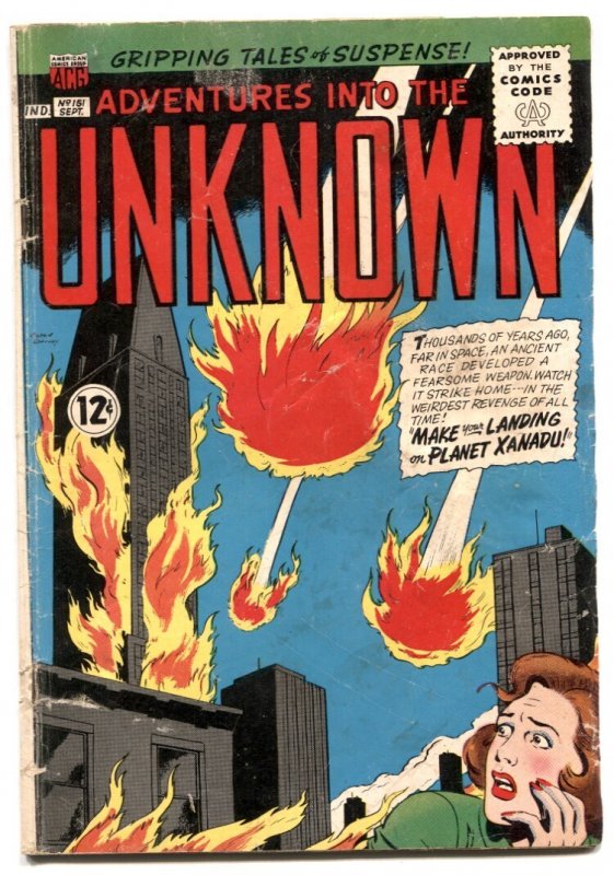 Adventures into the Unknown #151 - 1964 - ACG - G/VG - Comic Book (DC Comics, 1964), raw comic book in VG condition — front cover
