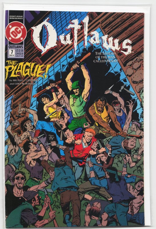 Outlaws #7 (1992), raw, ungraded comic book — front cover