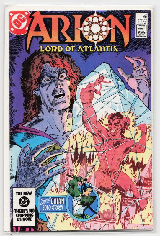 Arion, Lord of Atlantis #27 (DC Comics, 1984), raw, ungraded comic book — front cover