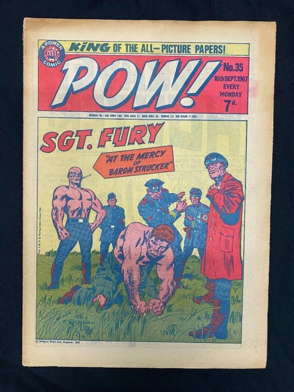 Pow! #35, raw comic book in VG condition — front cover