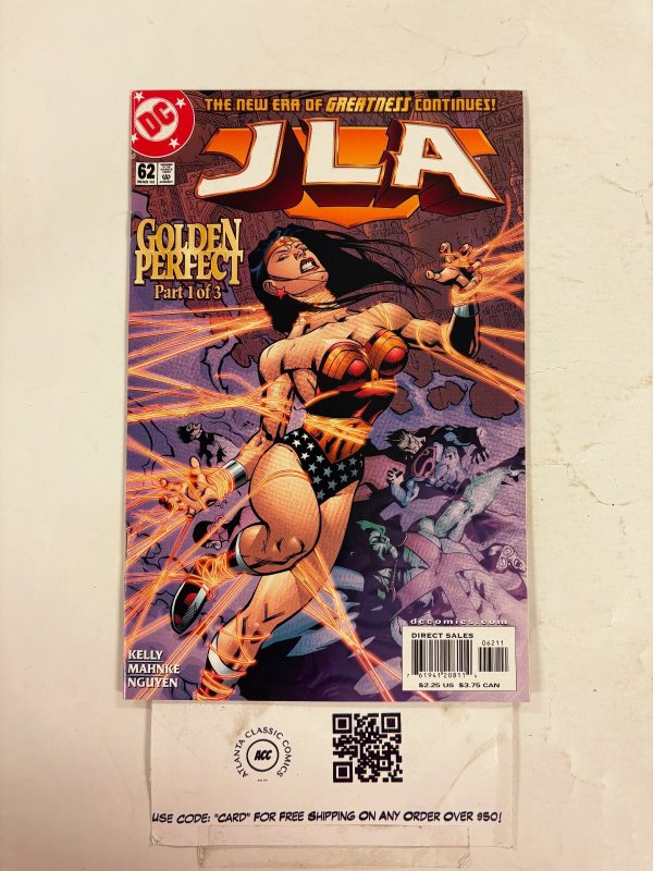 JLA #62 (DC Comics), raw comic book in NM condition — front cover