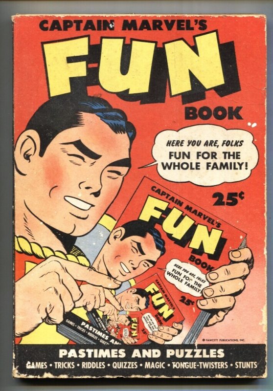 Captain Marvels Fun Book #1944 (Fawcett Publications, 1944), raw comic book in VG+ condition — front cover