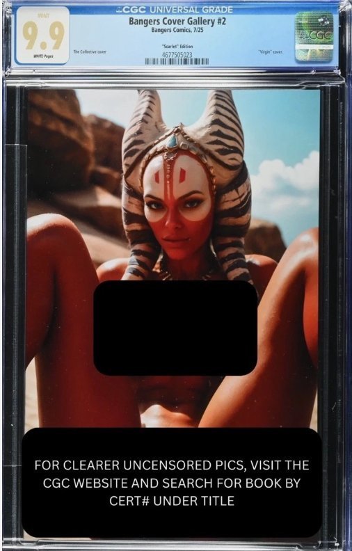 Shaak Ti Bangers Comics Gallery #2, CGC 9.9 graded comic book, Universal Blue label — front cover in its holder