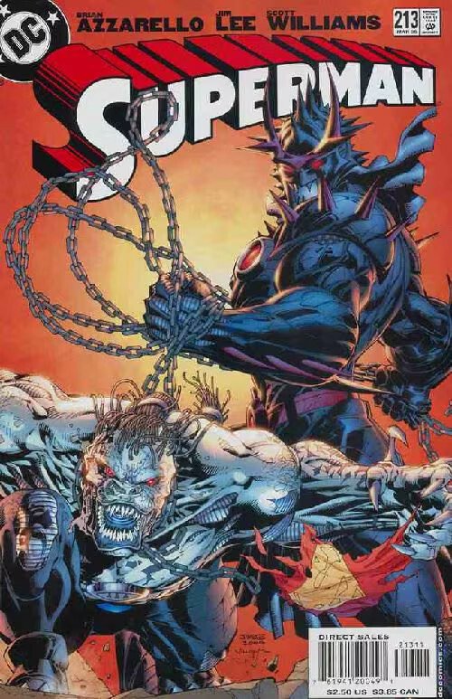 Superman (1987 DC) #213 (1987), raw, ungraded comic book — front cover