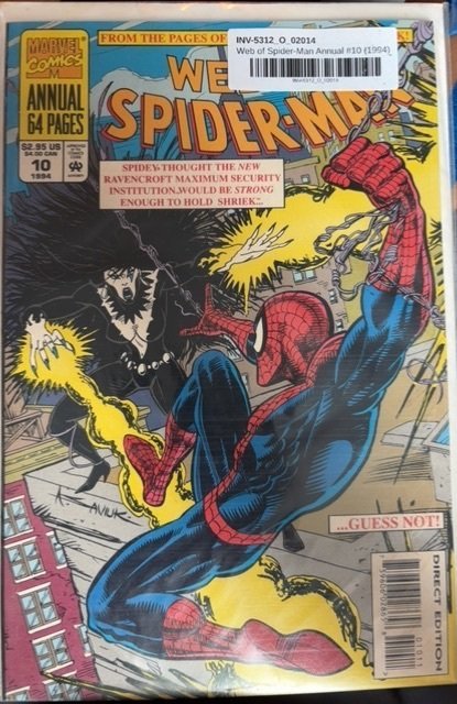 Web of Spider-Man Annual #10 (1994), raw, ungraded comic book — front cover