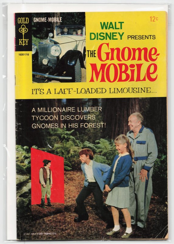 Walt Disney the Gnome-Mobile, raw, ungraded comic book — front cover