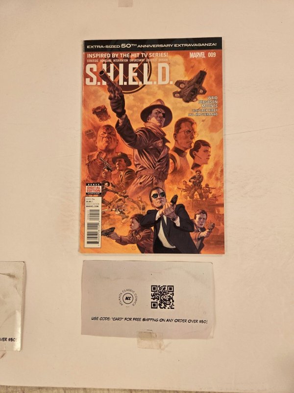 S.h.i.e.l.d #9 (Marvel Comics), raw comic book in NM condition — front cover
