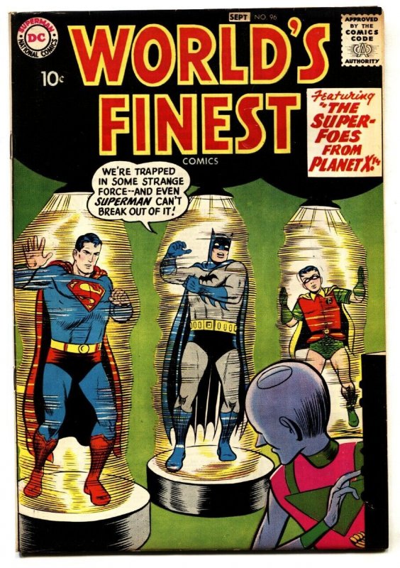 World's Finest #96 (DC Comics), raw comic book in VF condition — front cover