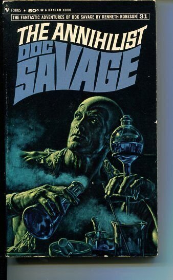 Pulp: Doc Savage-The Annhilist #31, raw comic book in VG condition — front cover