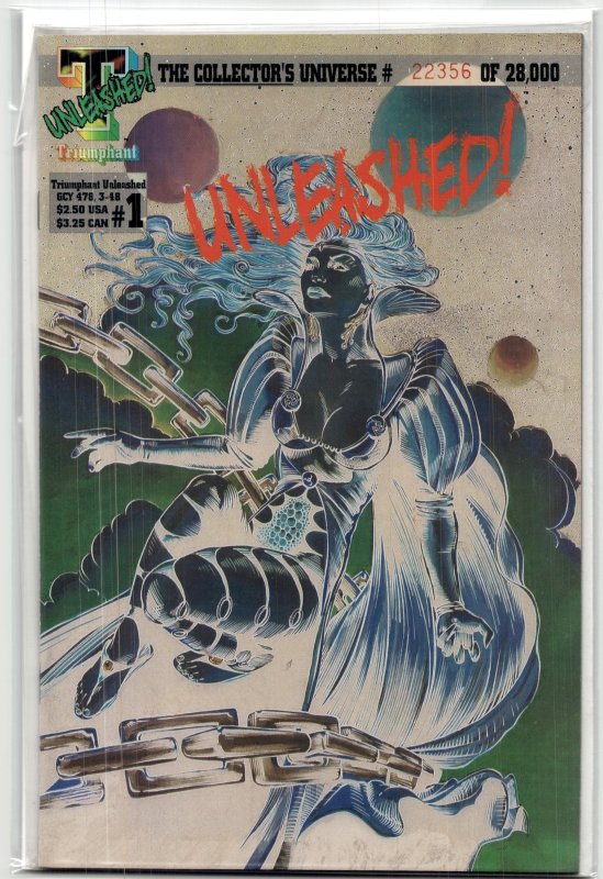 Triumphant Unleashed! #1 (1994), raw, ungraded comic book — front cover
