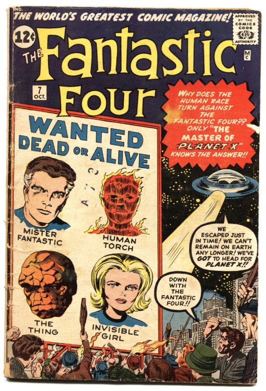 Fantastic Four #7 (Marvel Comics, 1997), raw, ungraded comic book — front cover