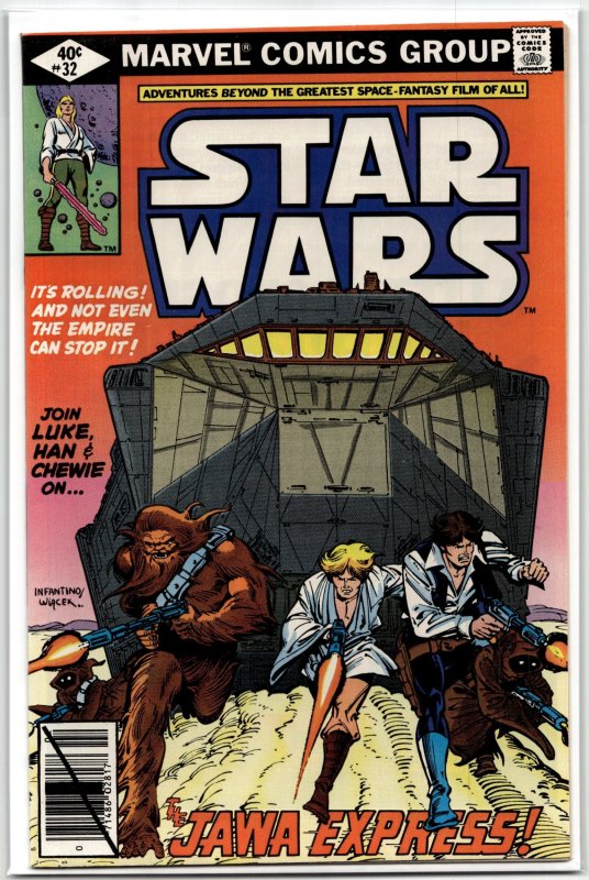 Star Wars #32 (Marvel Comics, 1980), raw, ungraded comic book — front cover