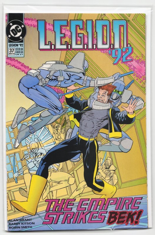 L.e.g.i.o.n #37 (DC Comics, 1992), raw, ungraded comic book — front cover