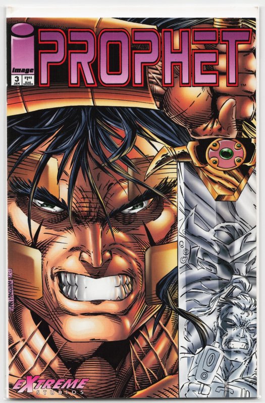 Prophet #3 (Image Comics, 1994), raw, ungraded comic book — front cover