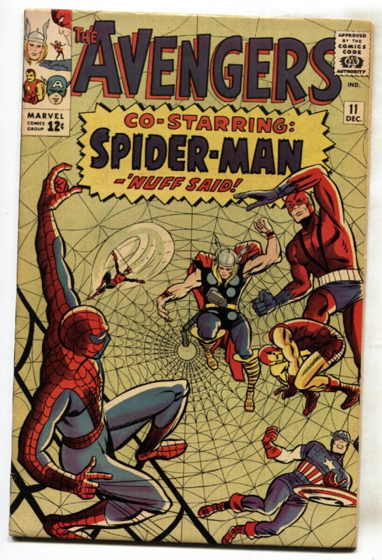 Avengers #11 (Marvel Comics), raw comic book in VF+ condition — front cover