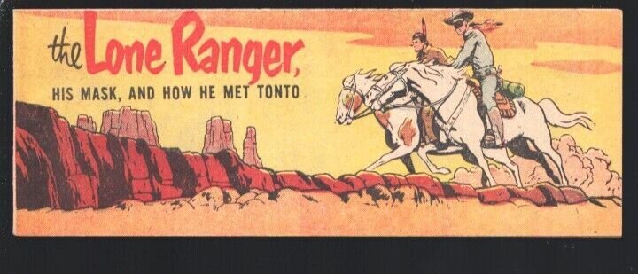 Lone Ranger #1 (1954), raw, ungraded comic book — front cover