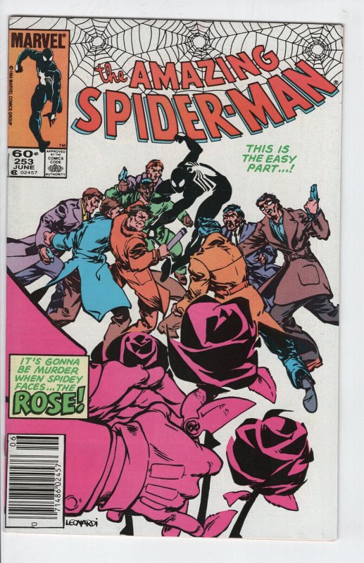 Amazing Spider-Man #253 - 6.5 - WP - 1st Appearance Rose (Marvel Comics, 1984), raw comic book in 6.5 condition — front cover